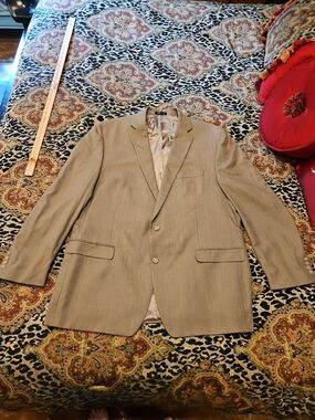 Ralph Lauren Men's Light Tan Two-Button Blazer
